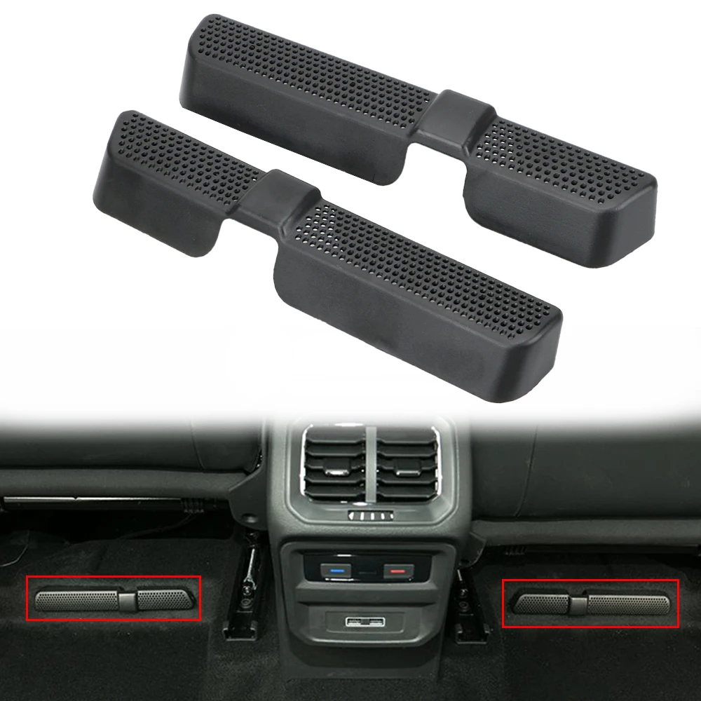 2 stücke Auto Air Vent Abdeckungen Schutz Klimaanlage Kanal Outlet Auspuff Unter Sitz Montage Auto Zubehör Für VW Touran Tiguan – Detail 1