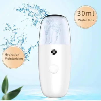 

30ml Mini Portable Facial Steamer Skin Care Nebulizer Professional USB Rechargeable Home Salon ABS Sprayer Cool Mist Spa