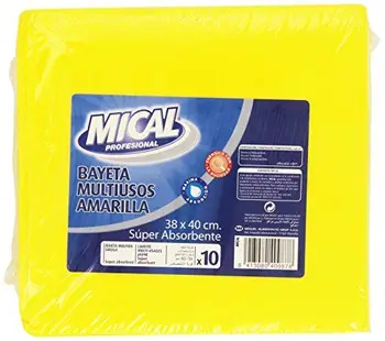 

Mical Professionale – Confezione da 10 Panni Multiuso Gialli Super assorbenti, 38x40cm