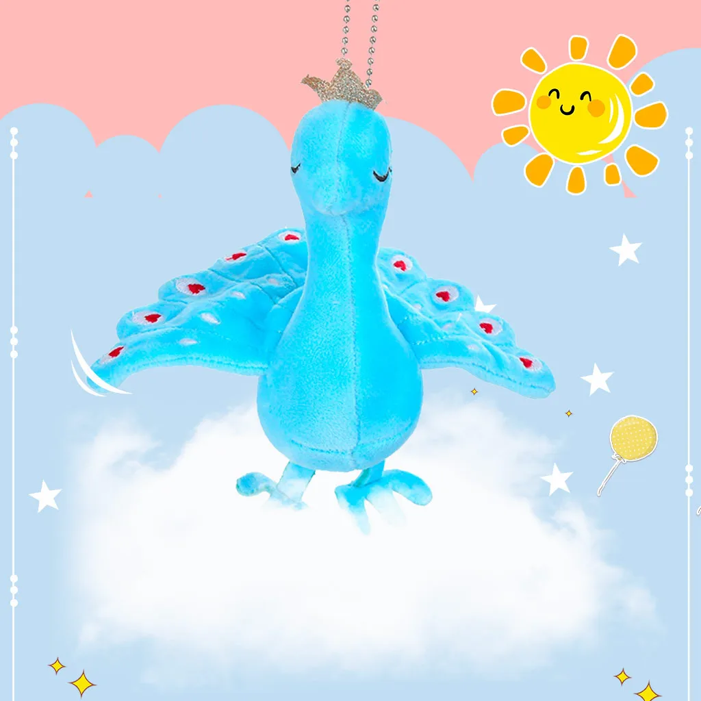 4 цвета мультфильм рюкзак аксессуары детские Kawaii Павлин Мягкие плюшевые игрушки детские животные мягкая кукла Дети подарок на день рождения