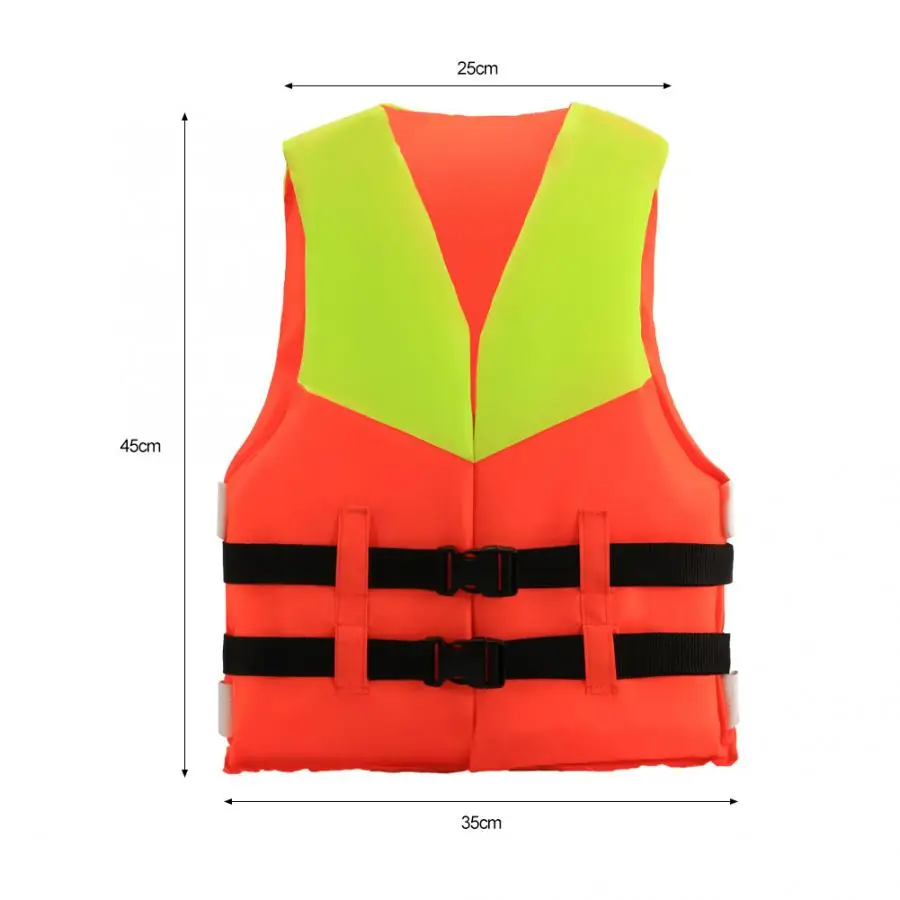 Children Life Jacket Vest Orange Foam Swimming Boating Jacket Fishing Drifting Skiing Buoyancy Aid Lifesaving Vest 4-10 years