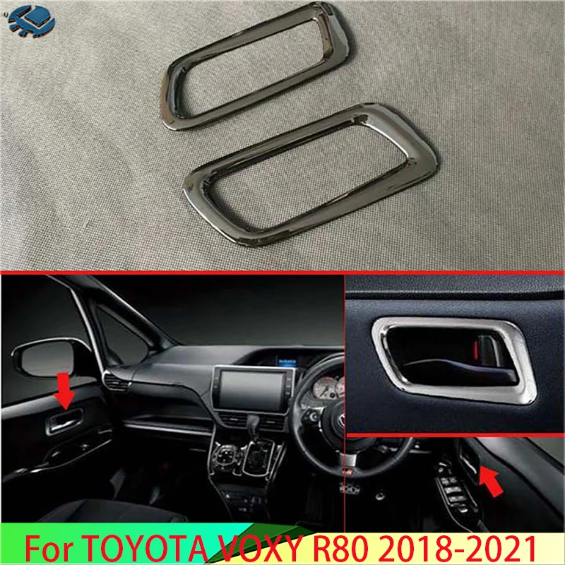 Накладка на дверную ручку для TOYOTA VOXY R80 2018-2021 хромированная накладка Передние