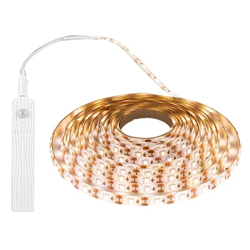 

3Meter LED Wireless PIR Motion Sensor Wardrobe Cabinet LED Strip Bed Night Light-Cool