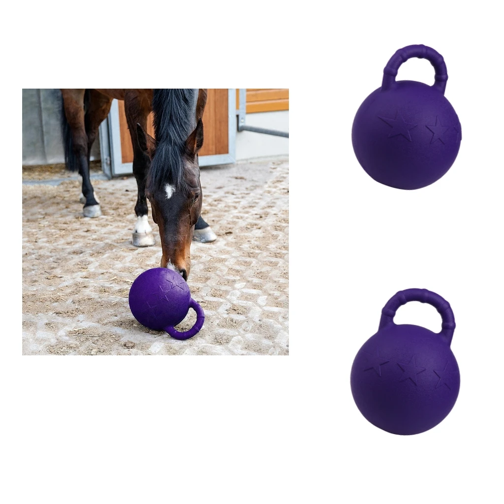 2Pieces Horse Toy Game Ball Equine Ball Play Balls Yard Toy for Game Playing