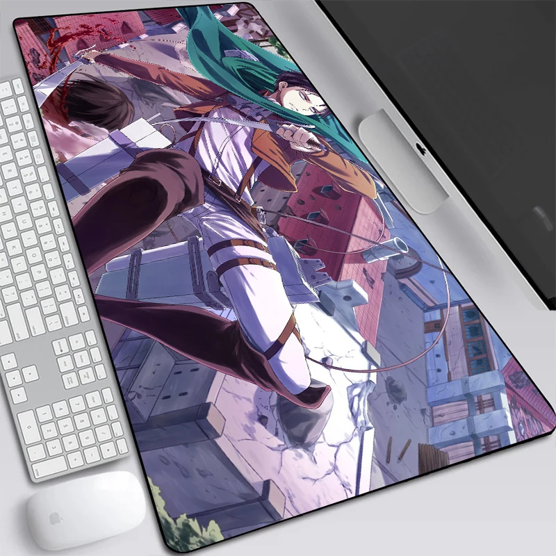 2021 Anime Attack On Titan Mousepad Pad Gamer Carpet Computer Mouse Pad Anime Gaming Padmouse High Quality Gamer Mouse desk Mats