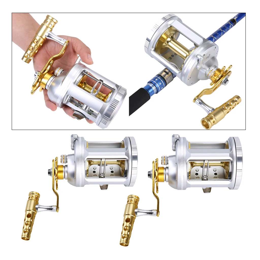 

2pcs Powerful Round Baitcasting Reels Star Drag Level Wind Bass Reel 14+1 BB