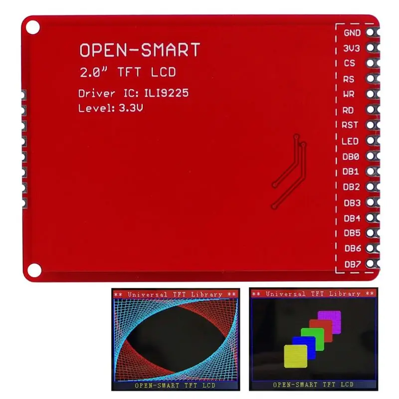 2," TFT lcd Щит Модуль расширения с SMD штырьками для R3 Nano Mega2560