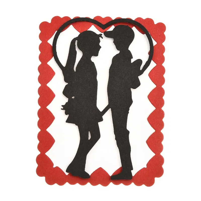 

InLoveArts Couple In Heart Frame Metal Cutting Dies New 2019 for Card Making Scrapbooking Embossing Cuts Stencil Craft Dies