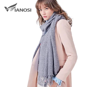 

VIANOSI New Fashion Long Solid Scarf Women Tassel Warm Winter Scarf Shawl Bufandas Mujer Foulard Femme Hijab 228
