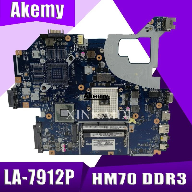 Для acer aspire V3-571G E1-571G материнская плата для ноутбука NBC1F11001 Q5WVH LA-7912P SJTNV HM70 DDR3 Бесплатный процессор