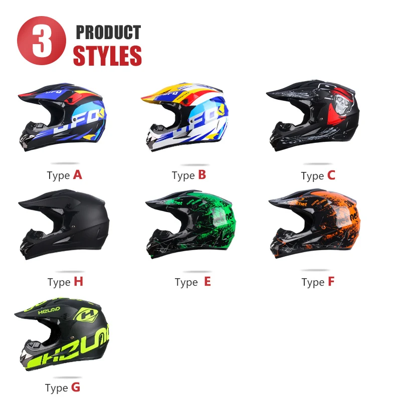 Professional Motorcycle Helmet Off-road Helmet Downhill DOT Racing Motocross Casque Moto Helme3 Free Gift Suitable For Kid