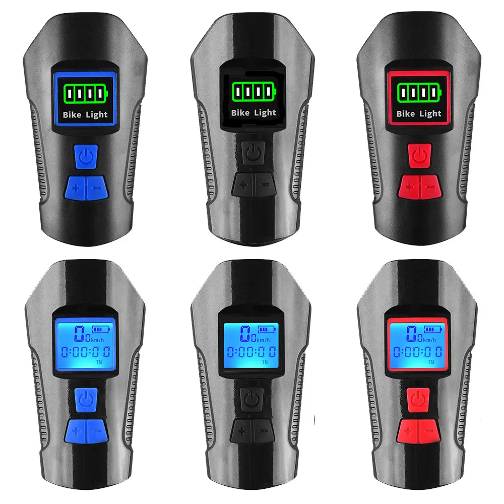 

Waterproof Bicycle Light Flashlight USB Charging Bike Front Light Flashlight Handlebar Cycling Head Light W/ Horn New