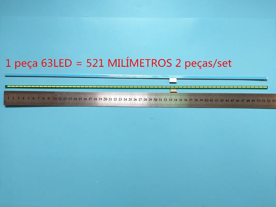 

PARA skyworth 47E800A CONDUZIU a lâmpada Artigo 6922L-0021A 6920L-0001C 6916L0891A 63LED 6916L0890A 1 piece = 521 MM 2 peças/set