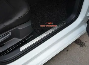 

304.Steel Door sill scuff plate Insert For VW GOLF 7 MK7 5door 2015 2016 2017