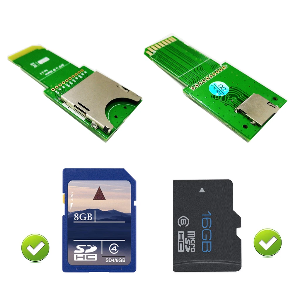 Популярные Micro SD TransFlash TF на SD SDHC карта памяти адаптер конвертер Расширение кард-ридер для мобильный портативный динамик устройства
