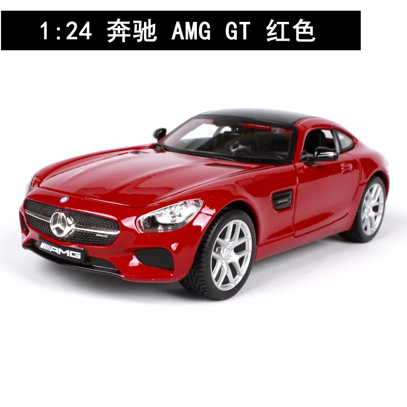 Maisto 1:24 Simulated Alloy Car Model Toy For Benz AMG GT Car Model Collection For Man Gfit - Color: Peacock Blue