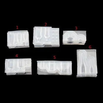 

Real Mini Milk Bottle Goblet Cup Silicone Mold Epoxy Resin Molds Jewelry Tools DIY Making Finding Accessories