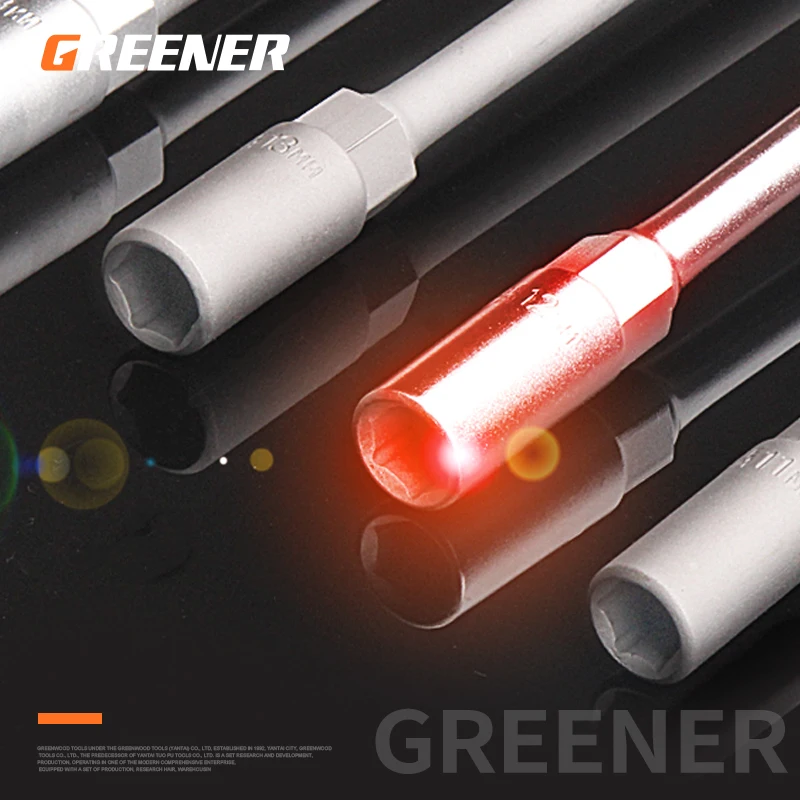 Grenner T Type Hex Socket Sleeve Wrench Hex Key Allen Wrench Outer Hexagon Multifuctional Hand Removable Car Maintenance Tools