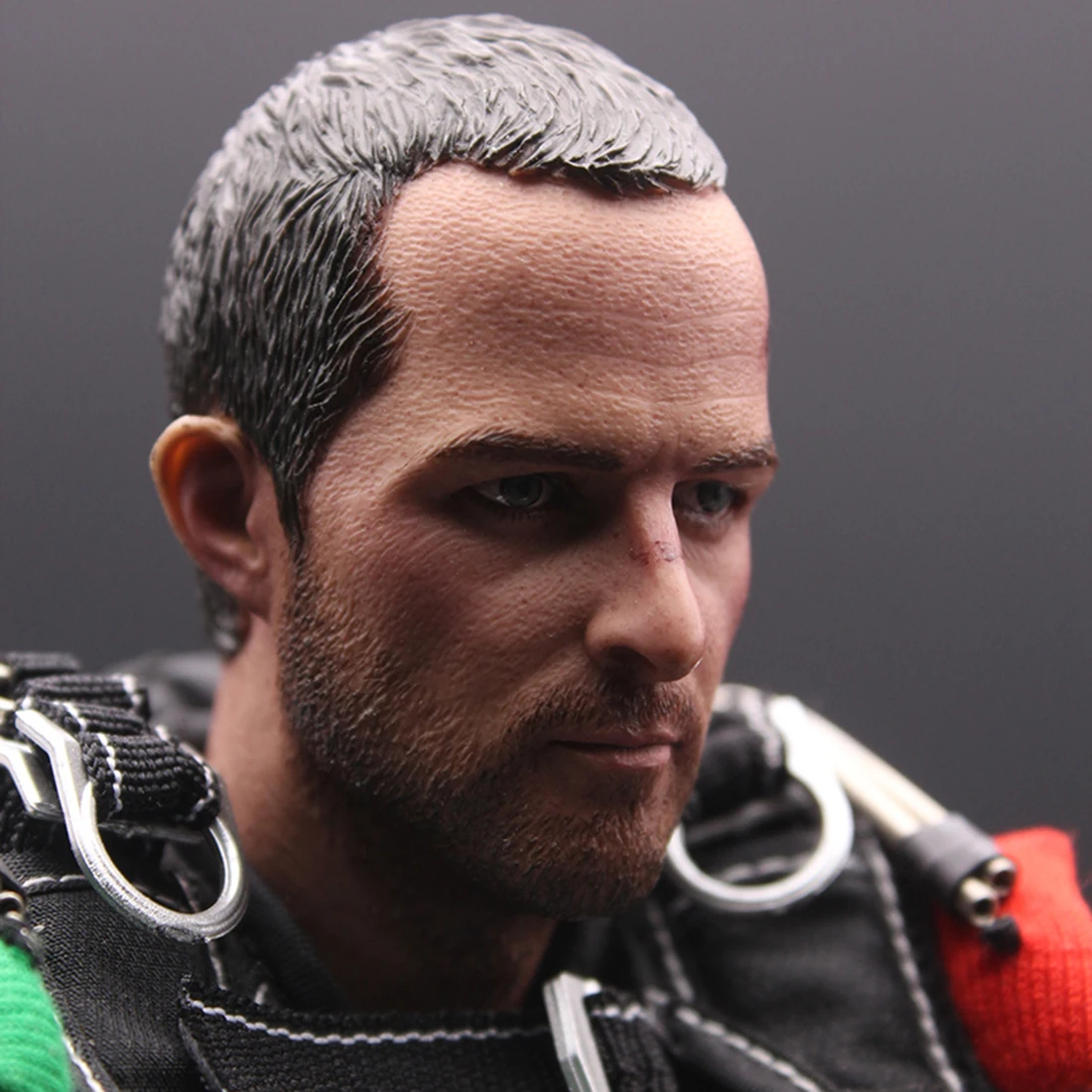 1/6 30 см Реалистичная фигурка для головы, сделай сам, морская печать, парашютный солдат ВВС, модель с парашютом, модель здания