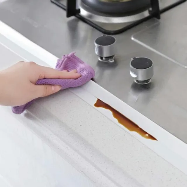 Bathroom Shower Sink Bath Sealing Strip Tape White PVC Self adhesive Waterproof Wall Sticker for Bathroom Kitchen toilets 4