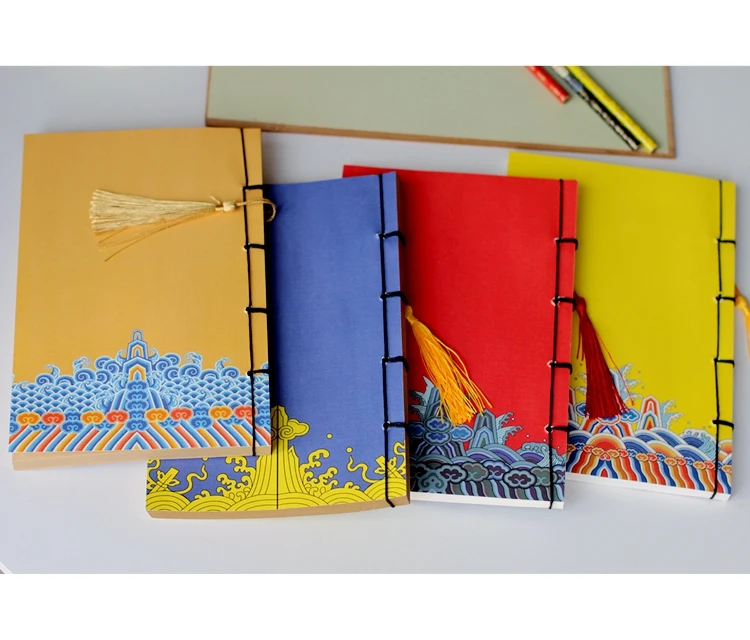 Bloco de Notas do Caderno do Estilo Feito à Mão com Páginas Internas em Branco Chinês Thread-bound Cidade Proibida Criativa 4 internas em branco cidade proibida criativa