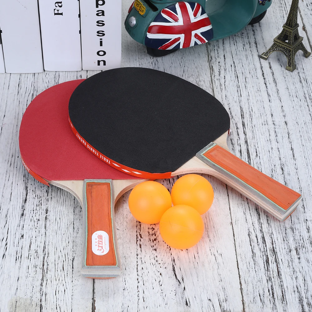 Raqueta de madera para deportes de atletismo, práctica raqueta de Ping Pong, palo de Ping Pong, juguete infantil