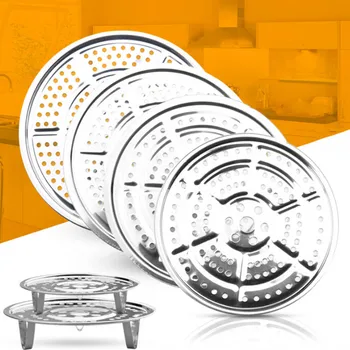 

Steamer Shelf Cookware Kitchen Accessories 1 PC Multifunction Durable Steamer Rack Stainless Steel Pot Steaming Tray Stand