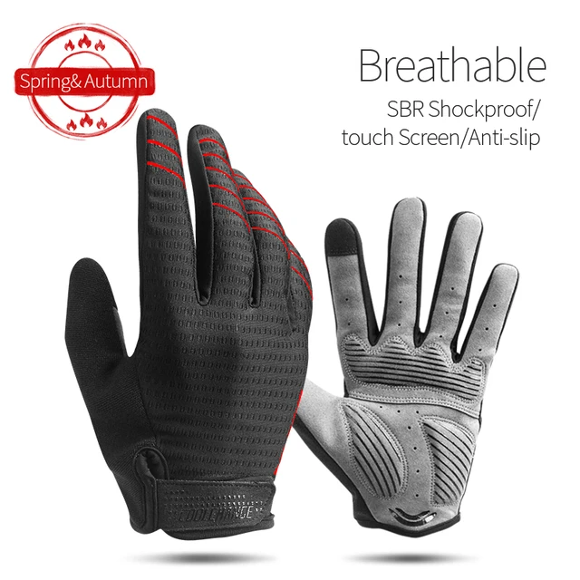 SAVA Cycling Gloves Full finger Touch Screen Breathable Bike Lycra Glove 4 Color 