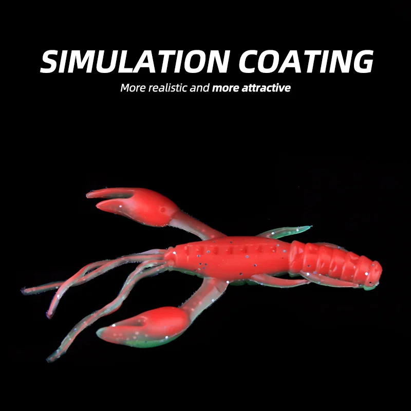 ARDEA Shrimp soft bait Silicone Salt smell Fishing lures 60mm 1.8g Soft worm Wobblers Artificial Bass carp baits isca Pesca