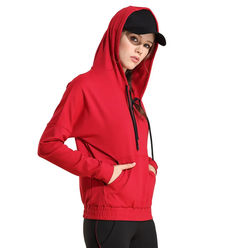 CretKoav Autumn Winter New Women Running Jacket Fitness Loose Half