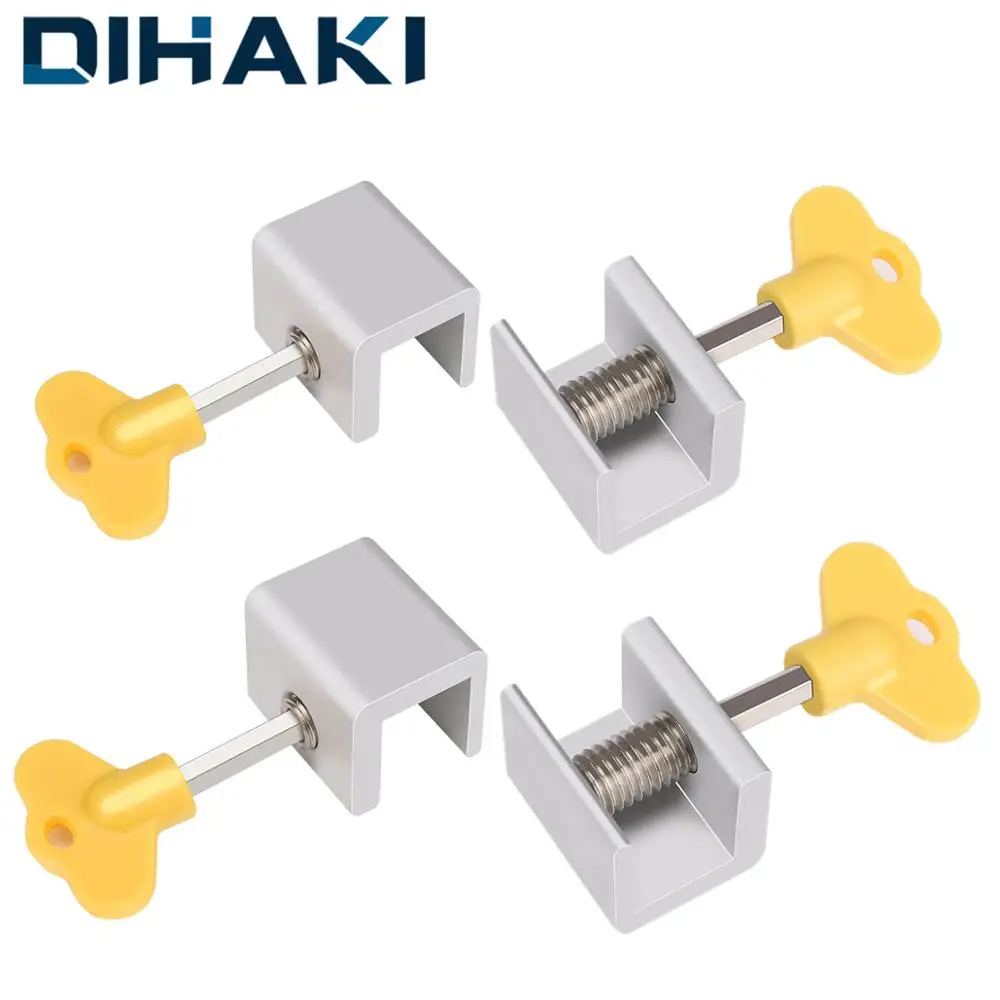 

Adjustable Sliding Window Security Lock Door Frame Stopper Window Locks with Keys Child Safety Anti-Theft Home Hardware