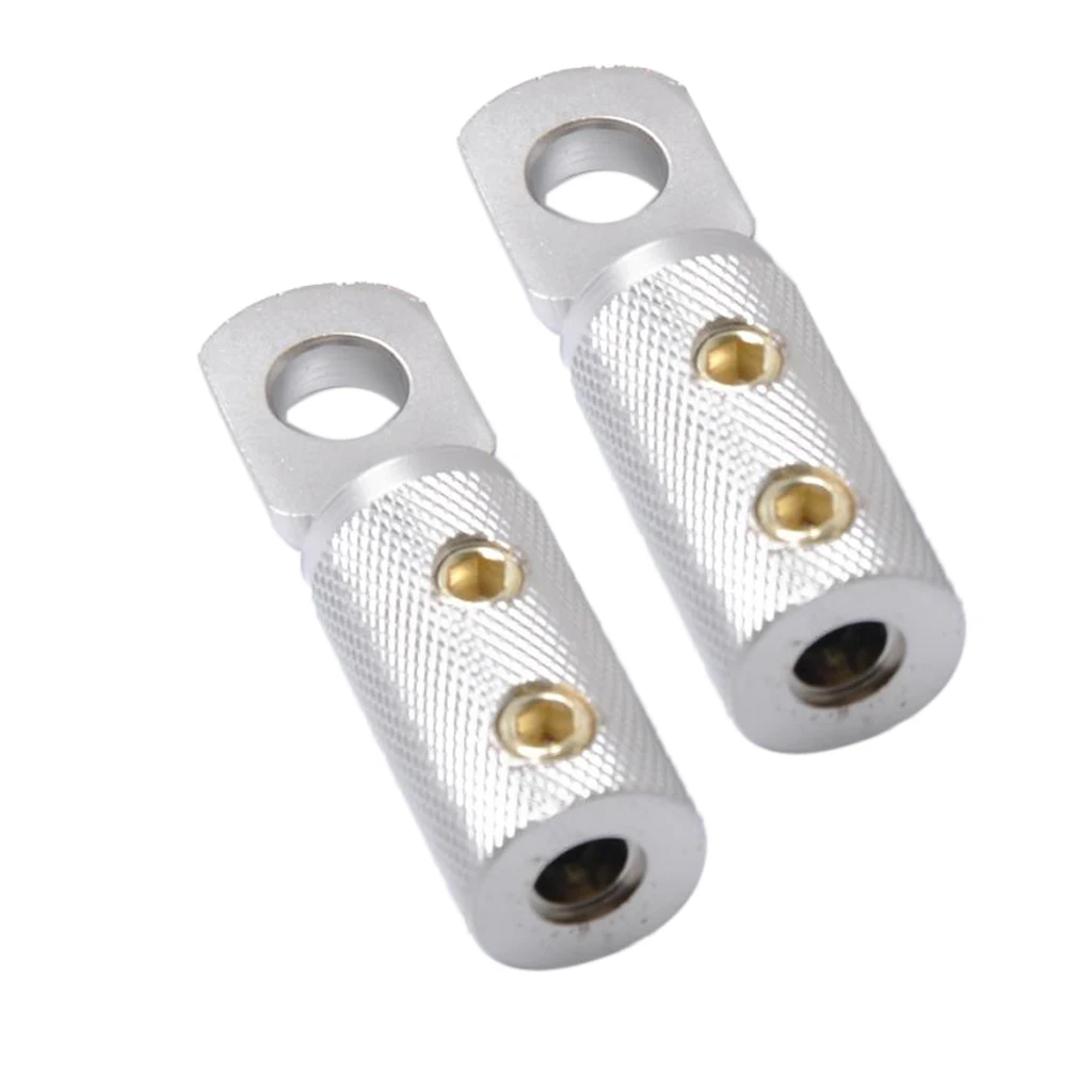 1 Pair 8AWG Audio Speaker Electrical Butt Connector Terminal Wire Connection
