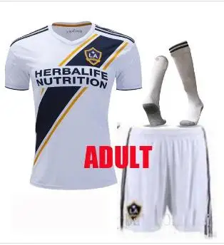 Комплект для взрослых,,, la Galaxy IBRAHIMOVIC, футболки для футбола, PAVON J. DOS SANTOS, 19, 20, комплекты для мужчин с изображением галактики Лос-Анжелеса, футбольные футболки - Цвет: Оранжевый