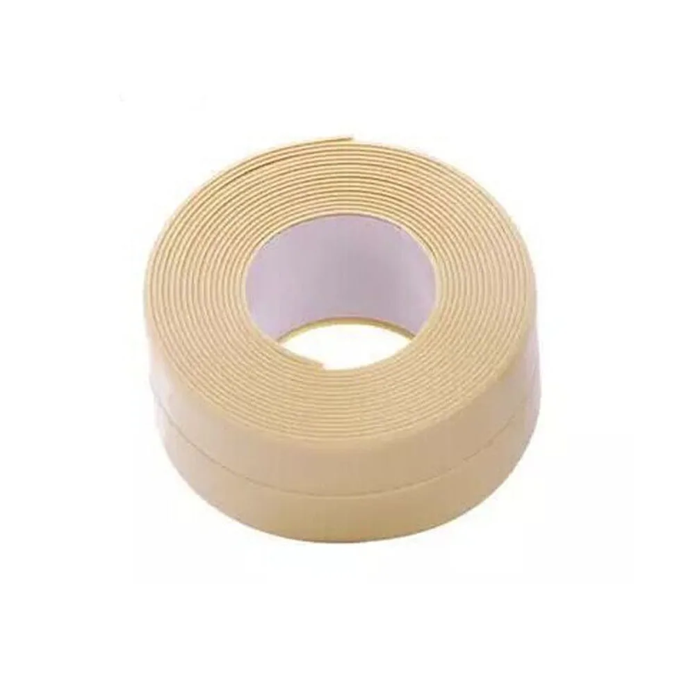 3.2mx38mm Bathroom Shower Sink Bath Sealing Strip Tape White PVC Self adhesive Waterproof Wall Sticker for Bathroom Kitchen RA08