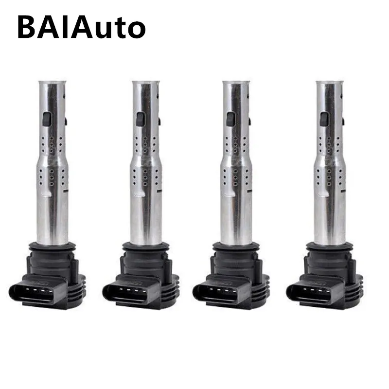 06H905115 06H905115A 1/4PCS IGNITION COIL สำหรับ Audi A3 A4 TT Q3 Q5 VW