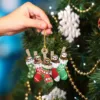 Christmas Ornaments DIY Xmas Gift Santa Claus Xmas Tree Pendant Hanging Decorations 2024 Happy NewYear For Home Noel Natal 5