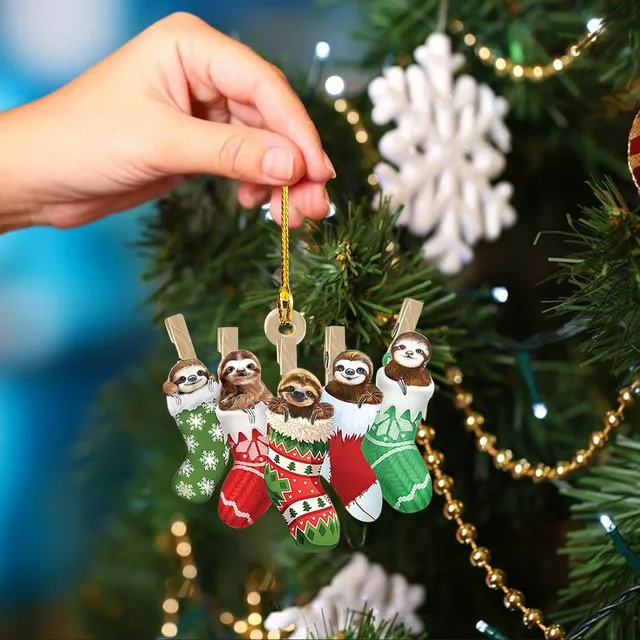 Christmas Ornaments DIY Xmas Gift Santa Claus Xmas Tree Pendant Hanging Decorations 2024 Happy NewYear For Home Noel Natal 5