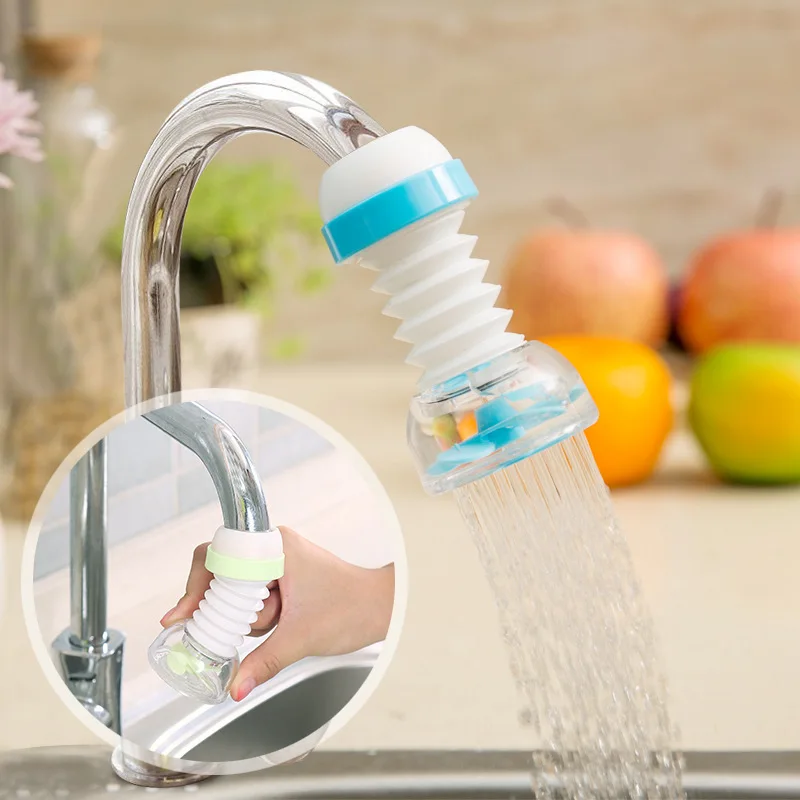 

360 Degree Rotation Can Be Stretched Extended Sprayers Water Saving Kitchen Nozzle Stream Faucet Adapter bathroom accessories