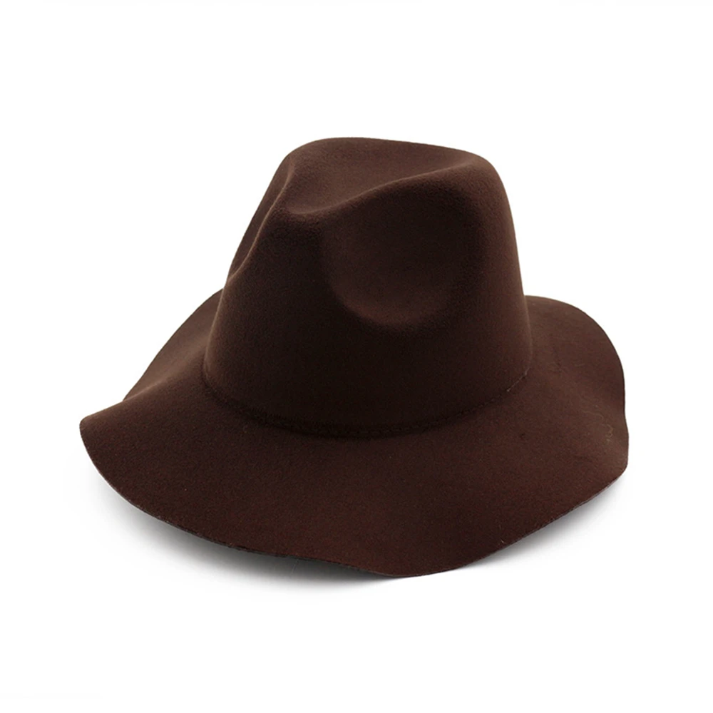 BUTTERMERE Fedora головные уборы для женщин шерсть верблюжий британский стиль с широкими полями и оборками Элегантная Дамская зимняя Осенняя крученая Трилби шапка