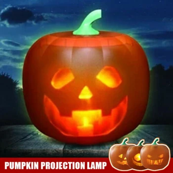

Halloween Flash Talking Animated Led Pumpkin Projection Lamp For Home Party Tool Home Decor