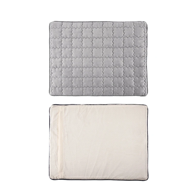 Pet Odor Remover Mat Comfortable Soft Crate Pad Anti-Slip Machine Washable Pad Dog Deodorant Anti-Bacterial Pet Floor Mat, Light