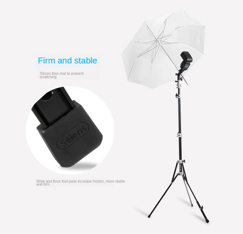 Штатив Selens складной алюминиевый для фотоссветильник емки 240 см|lightweight light stand|selens