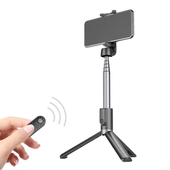

Portable Aluminum Bluetooth Selfie Stick Tripod Phone Holder Handsfree Selfie Sticks Wireless Selfiestick Phone Monopod Stick