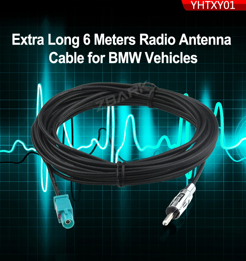 Удлиненный 6 метров радио антенный кабель для автомобилей BMW