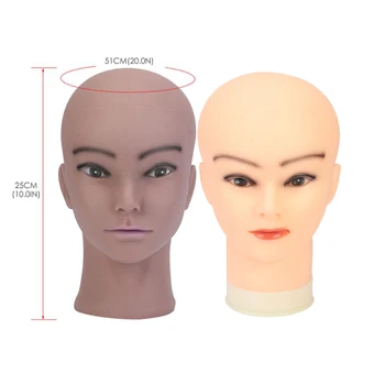 

20"Mannequin Head With Clamp Female Mannequin Head For Wig Making Hat Display Cosmetology Manikin Head For Makeup Practice
