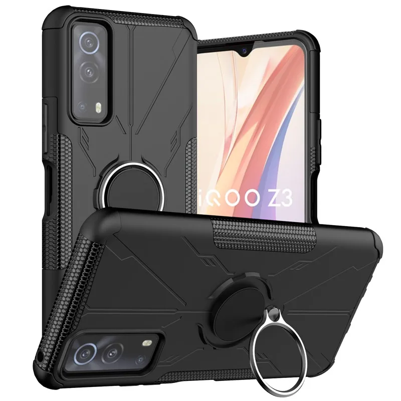 

Shockproof Cover For For IQOO Z3 Case For For IQOO Z3 Cover Armor Protective Phone Bumper For IQOO Z3 U1X Vivo Y20S Y20 Y11S