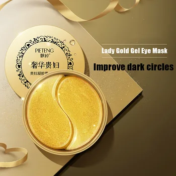 

60Pcs Gold Eyes Mask Hydrating Brighten Smooth Remove Eye Bags Dark Circles Eye Skin Care ZG88
