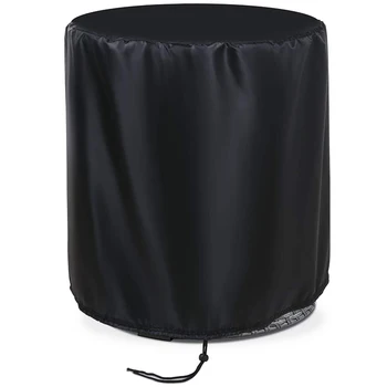 

Terrace Cooler Table Cover, Cooling Table Outdoor Patio Round Beer Cooler Table Cover 21 Inch D x 23 Inch H Black