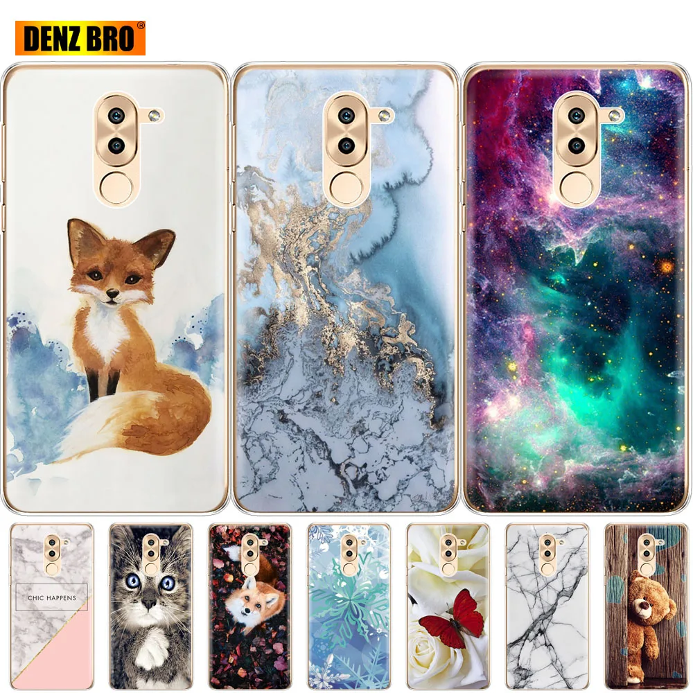 Мягкий силиконовый чехол для huawei honor 6X мягкие чехлы из ТПУ задняя крышка телефона
