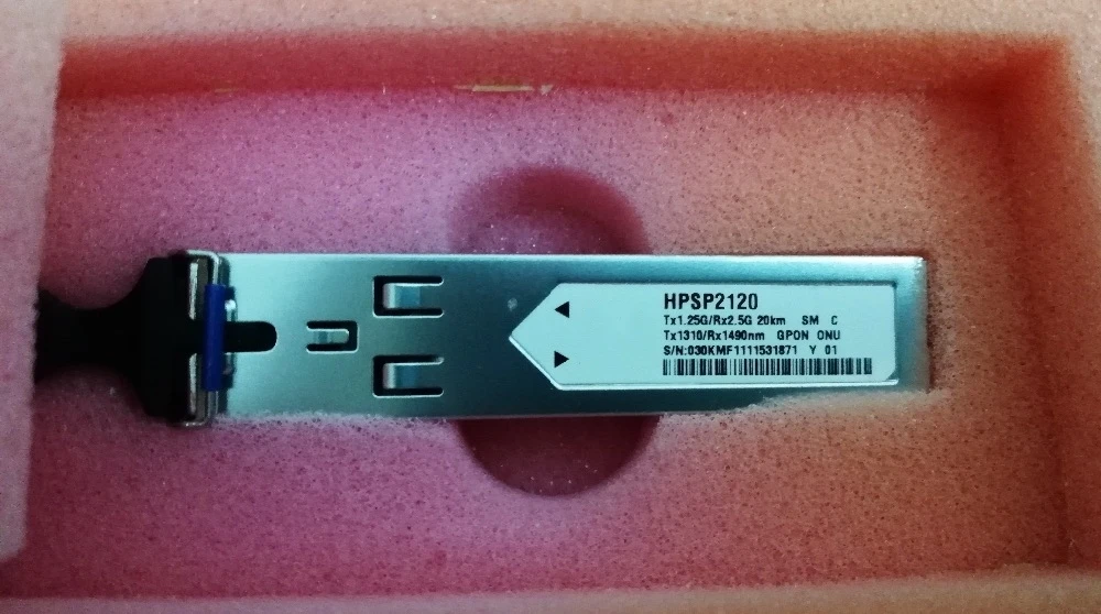HW HPSP2120 GPON ONU SFP 1490nm 1310nm 2 488G 1 244G Tx1.25G/Rx2.5G 20 км SM SC Tx1310/Rx1490nm для оптического модуля MA5626